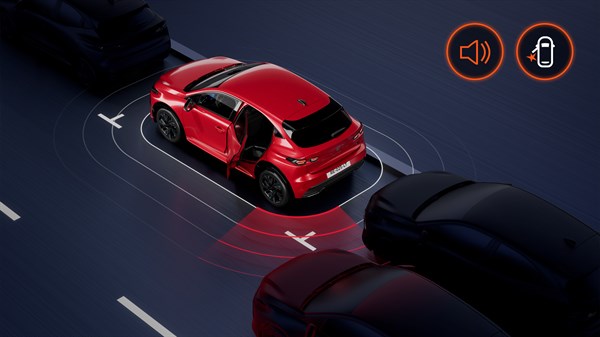 upozorenje za siguran izlazak putnika - Renault Clio