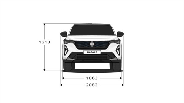 Renault Rafale E-Tech hybrid - dimezije