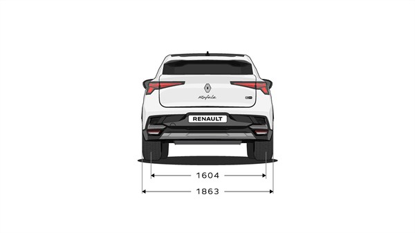 Renault Rafale E-Tech hybrid - dimenzije